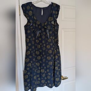 GAP Navy Dress with Yellow Dots